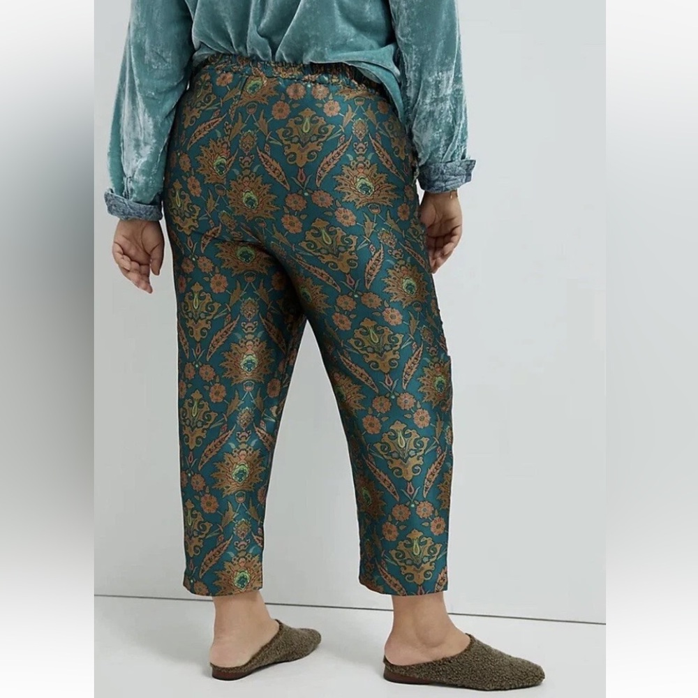 MAEVE BY ANTHROPOLOGIE Melyssa Brocade Jacquard Trousers - Picture 2 of 7